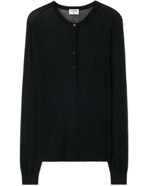 Filippa K Sheer Buttoned Cardigan - Black