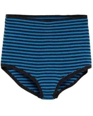 Paloma Wool Striped Mini Shorts - Blue