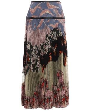 Valentino Printed Skirt - Brown