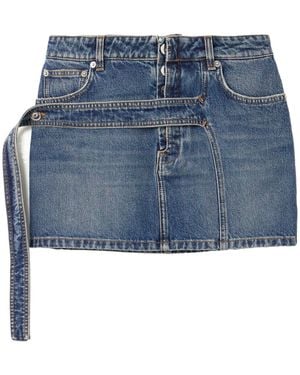 Jean Paul Gaultier Denim Mini Skirt - Blue