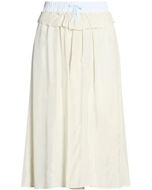 Maison Margiela Plaid Panel Mini Skirt - White