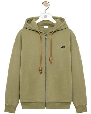 Loewe Zip-Up Hoodie - Green