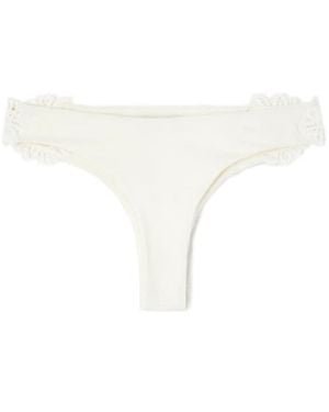 Ermanno Scervino Fringed Lace Briefs - White