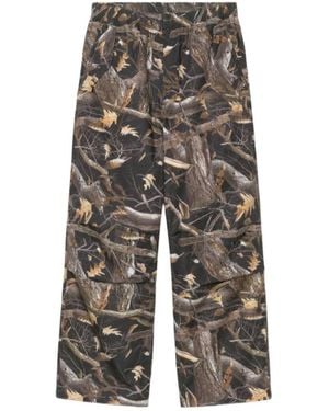 Carhartt Fletcher Abstract-Pattern Trousers - Grey