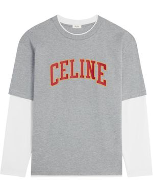 Celine Long Sleeved T-Shirt - Grey