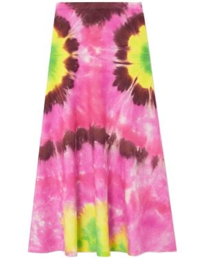 Gabriela Hearst Tie-Dye Skirt - Pink