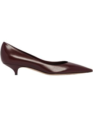 The Row Liisa Kitten Two Heel Pumps - Brown