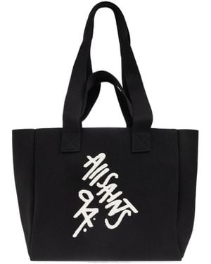 AllSaints Izzy Large Shopper Bag - Black