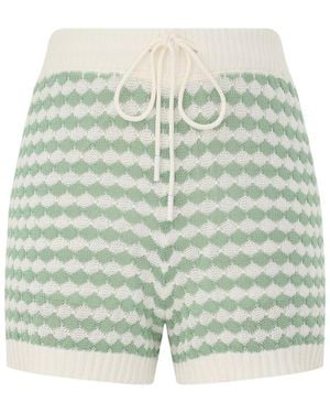 Zimmermann Everley Scallop Knit Short - Green