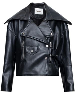 Nanushka Leather Jackets - Black