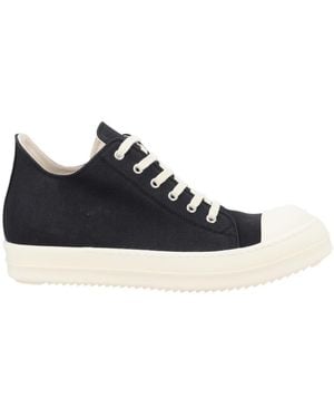 Rick Owens Cotton Trainers - Black
