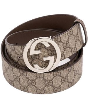 Gucci Gg Supreme Buckled Belt - Multicolour