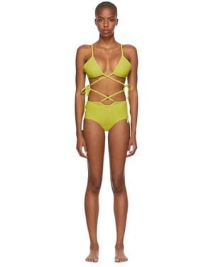 Christopher Esber Logo Bikini - Yellow