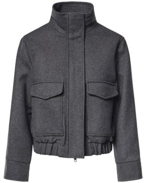Ottod'Ame Ottod'Ame Flap Pocket Bomber Jacket - Grey