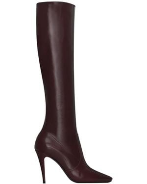 Saint Laurent Capucine Boots - Brown