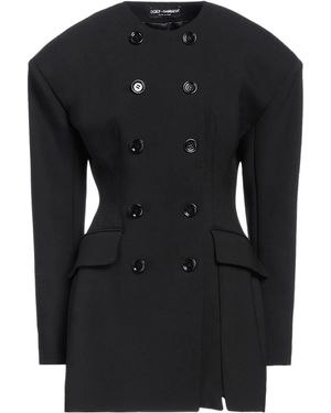 Dolce & Gabbana Minimalist Double-Breasted Blazer - Black