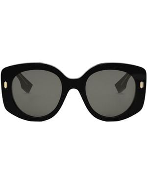Fendi Eyewear Round Frame Sunglasses - Black