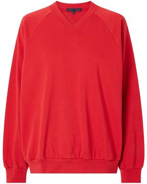 Tibi Perfect T Vintage Jersey Sweatshirt - Red
