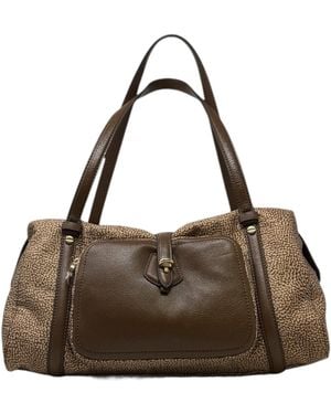 Borbonese Printed Shoulder Bag - Brown