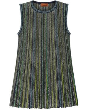 Missoni Sleveless Striped Tank Top - Green
