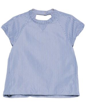 Sacai Striped T-Shirt - Blue