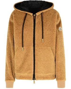 Moncler Long-Sleeved Hooded Casual Jacket - Metallic