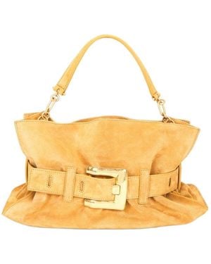 Balmain Solid Color Shoulder Bag - Metallic