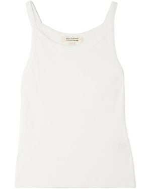 Nili Lotan Cotton-Jersey Tank - White