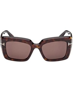 Tom Ford Eyewear Leila Square-Frame Sunglasses - Multicolour