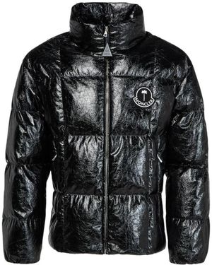 Moncler X Palm Angels Cotton Coat - Black