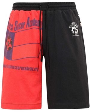 Marine Serre Elastic Waist Shorts - Red