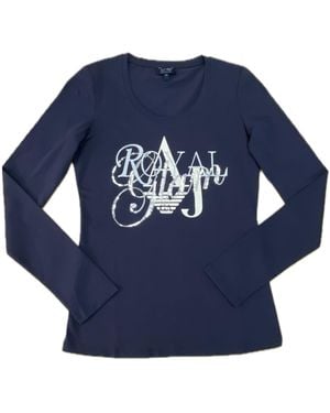 Armani Jeans Long-Sleeved T-Shirt - Blue