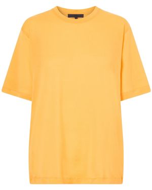 Tibi Loose-Fit Cotton T-Shirt - Yellow