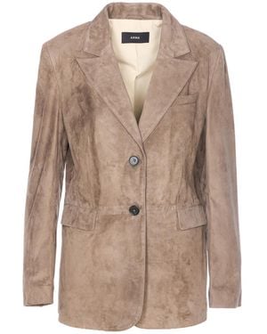 Arma Long-Sleeved Suit Jacket - Brown