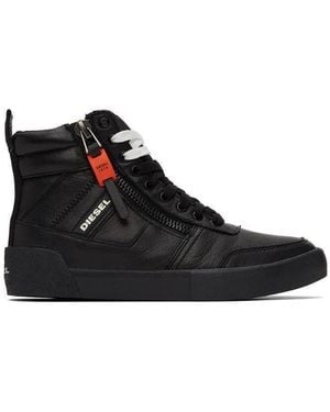 DIESEL S-Dvelows Zip-Detail High-Top Trainers - Black