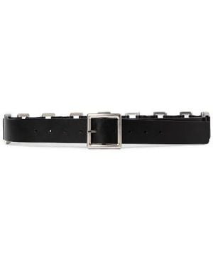 Ann Demeulemeester Imir Buckle-Embellished Leather Belt - Black