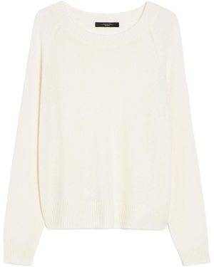 Weekend by Maxmara Cashmere Yarn Jumper - White