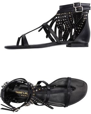 Saint Laurent Stylish And Versatile Sandals - Black