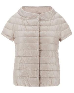 Herno Short-Sleeve Quilted Jacket - White