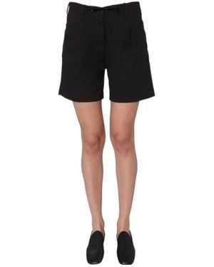 Aspesi Drawstring Bermuda Shorts - Black