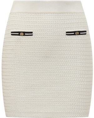 Amiri Pocket-Detail Mini Skirt - Natural
