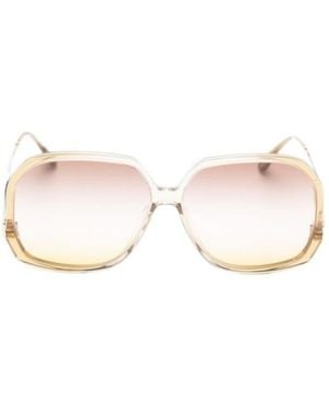 Chloé Geometric-Frame Sunglasses - White