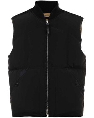 Tom Ford Zip-Front Padded Gilet - Black