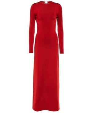 Galvan London Long-Sleeved Gown - Red