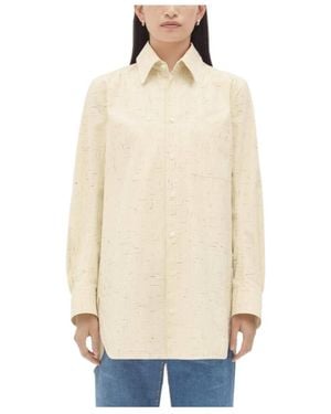 Bottega Veneta Long Sleeved Buttoned Shirt - Natural