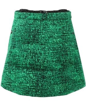 Moncler X Jw Anderson Padded Drawstring Mini Skirt - Green