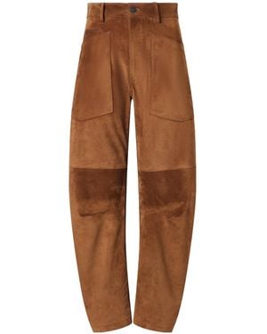 Nili Lotan Casual Trousers With Belt Loops - Brown