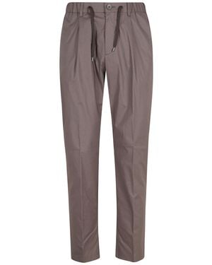 Herno Drawstring Pleated Pants - Gray