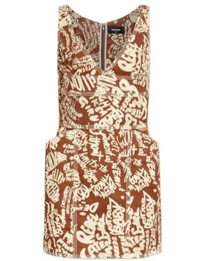 DSquared² Short Dresses - Natural