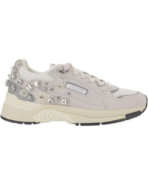 Autry Hyperway Embellished Lace-Up Sneakers - White